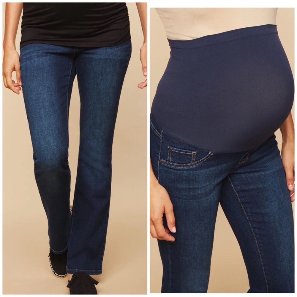 NWT! Indigo Blue dark wash boot cut jeans, size XS (0-2)